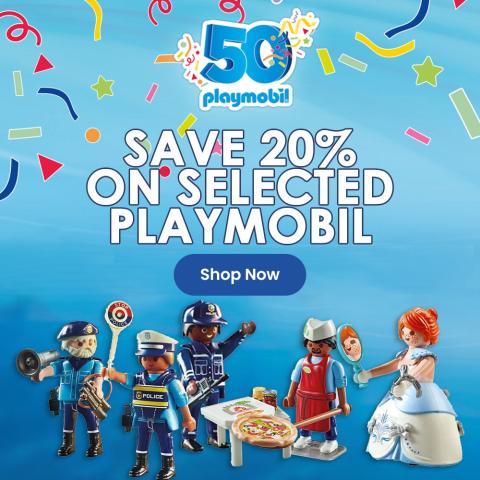 20% Selected Playmobil
