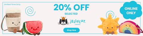 20% Off Selected Jellycat