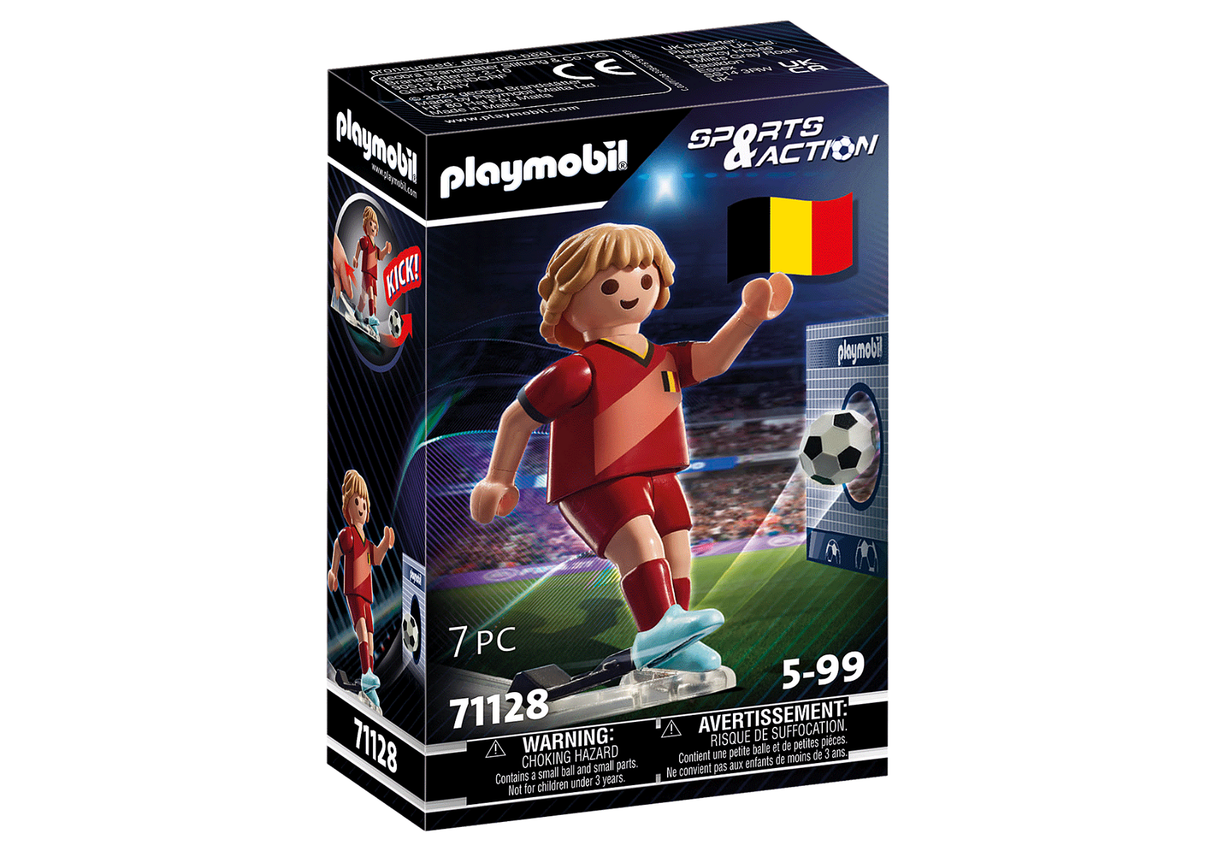 Playmobil 71128 Soccer Football Player Belgium