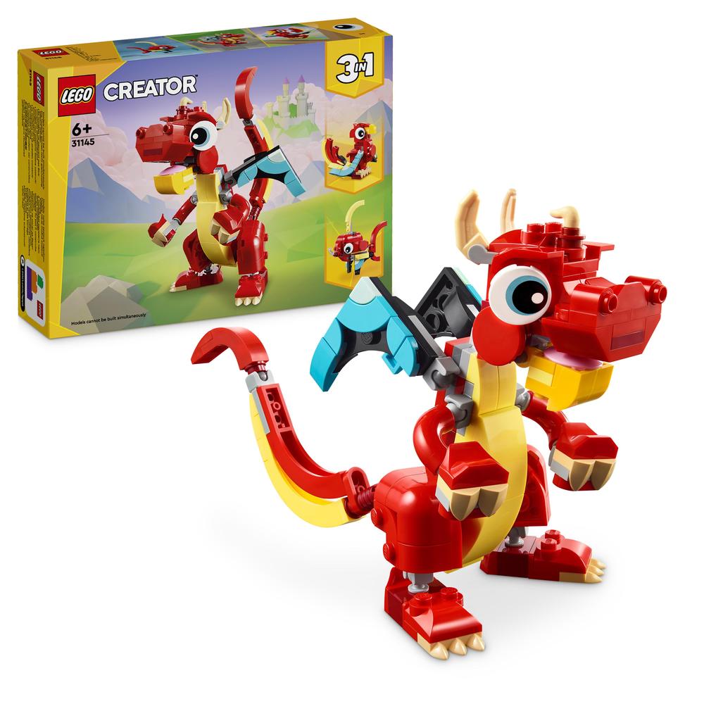 LEGO(r) Creator Red Dragon 3in1 Animal Toy Set 31145