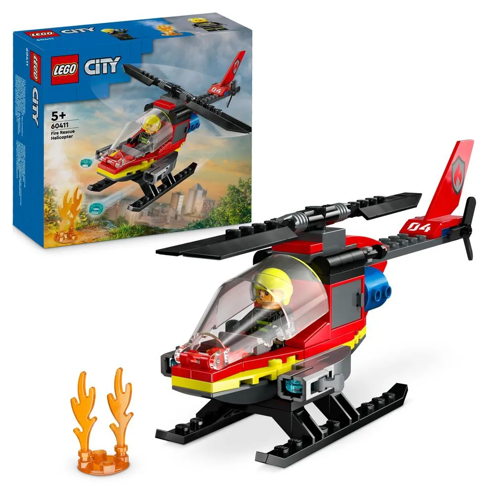 LEGO(r) City Fire Rescue Helicopter Building Set 60411