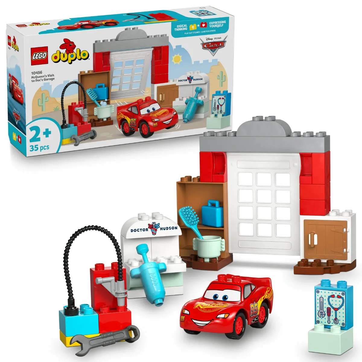 Image of LEGO® Duplo® │ Disney And Pixar Cars Mcqueen’S Visit To Doc’S Garage 10456