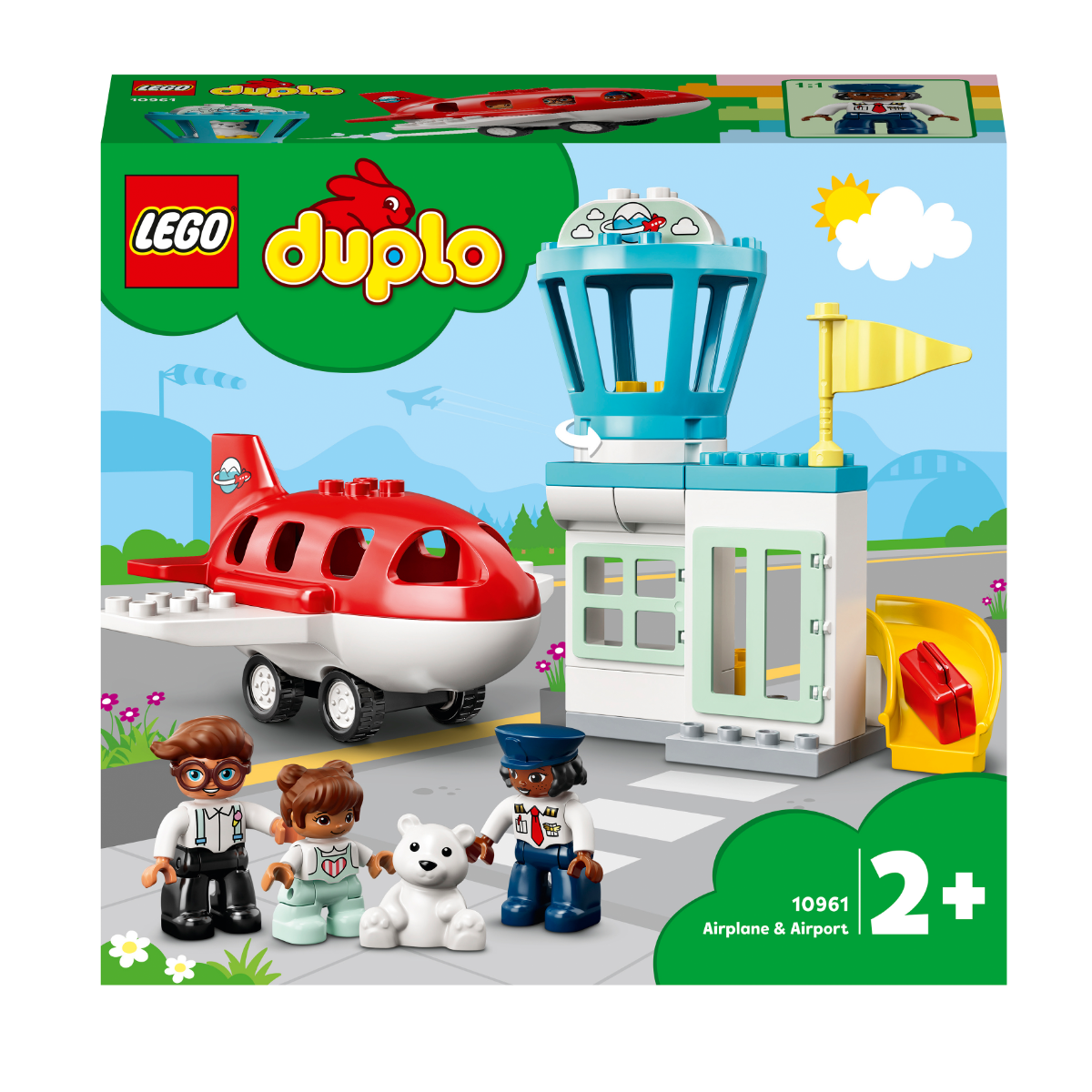 LEGO DUPLO Town Aeroplane Airport Toy for Toddlers 10961