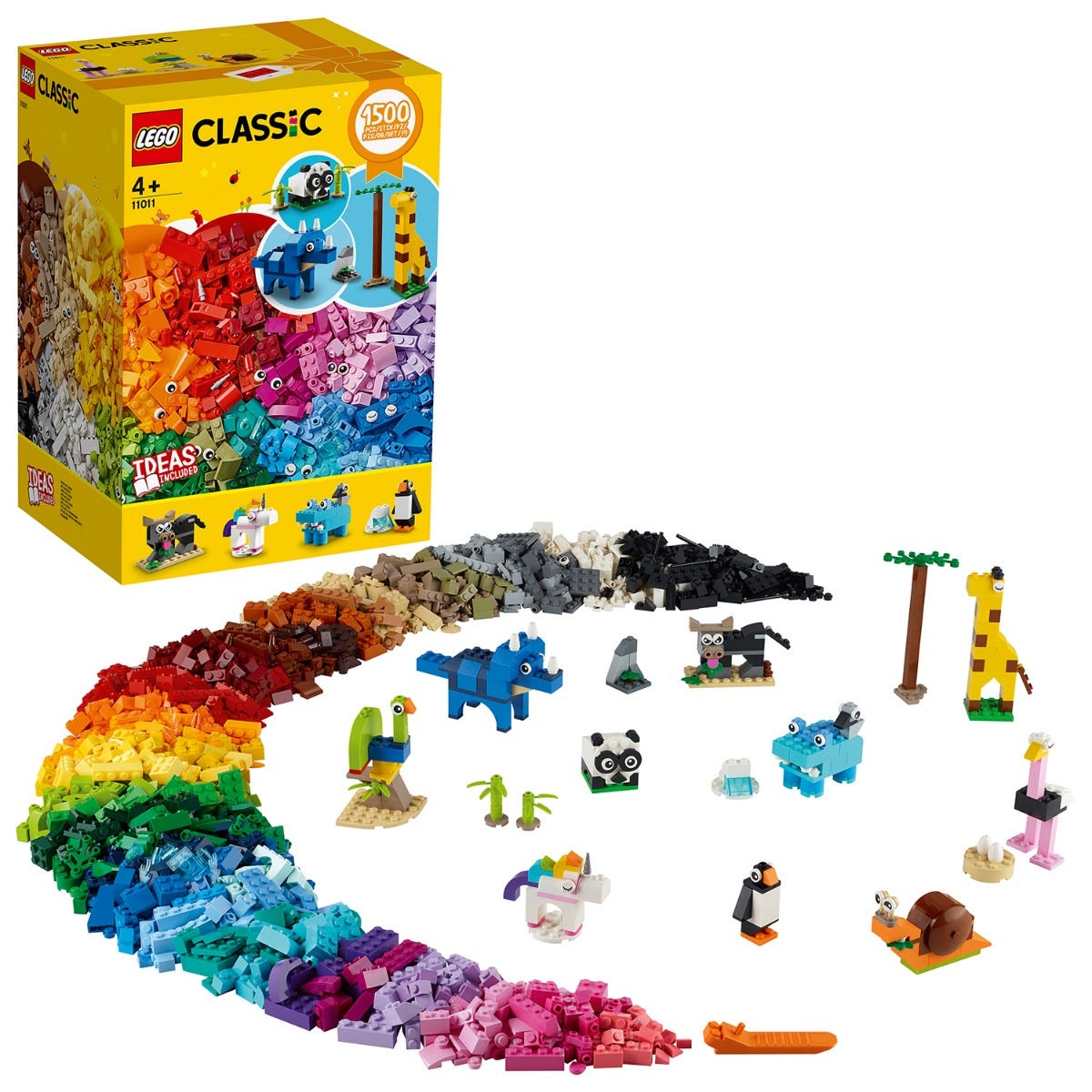 LEGO Classic Bricks and Animals Large Building Set 11011
