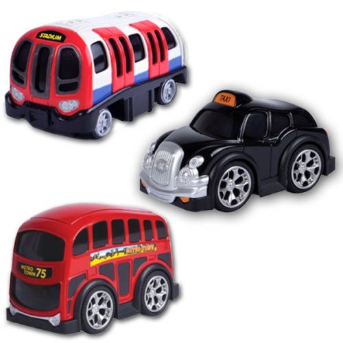 Hamleys London Bus Train Taxi Pull Go Assortment