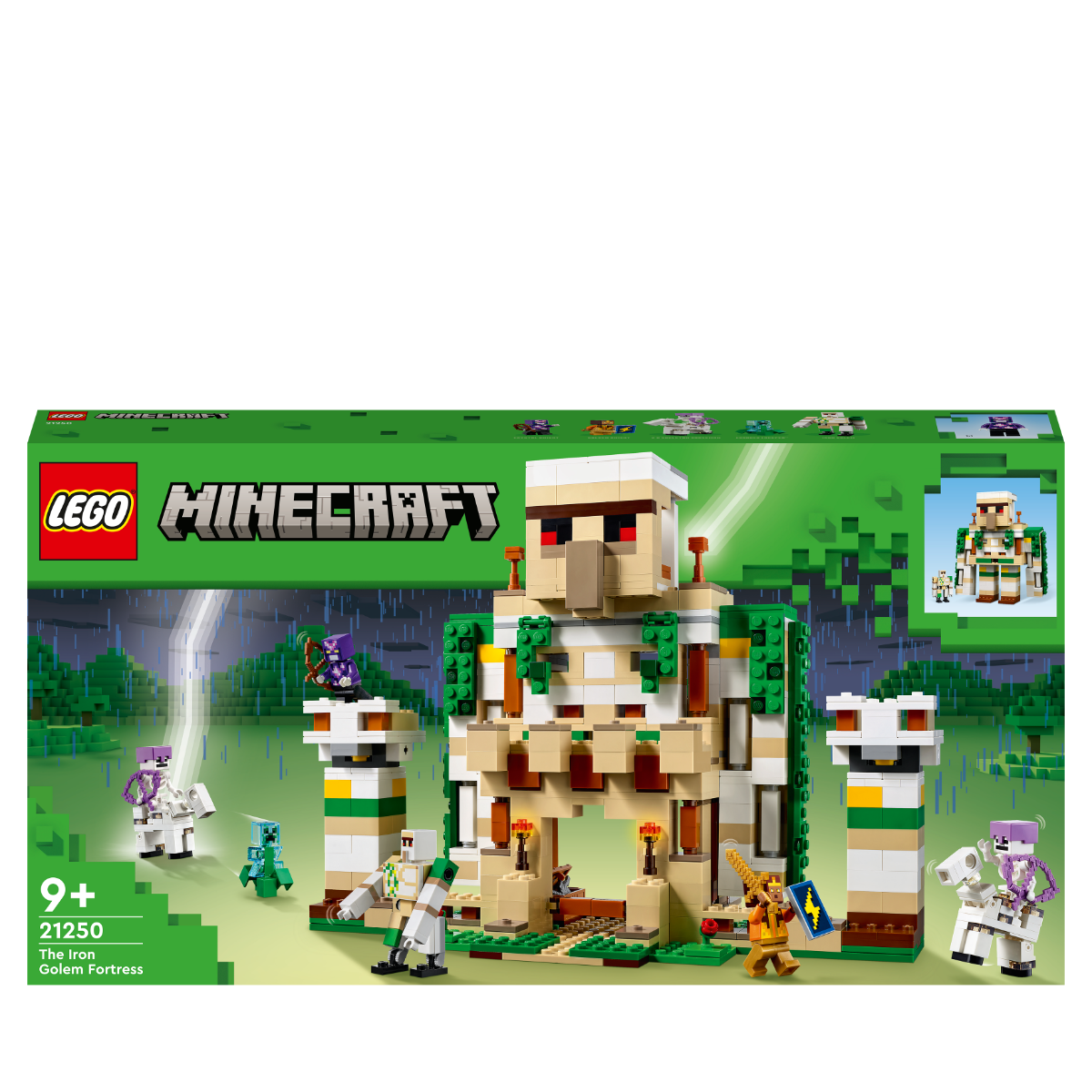 LEGO 21250 Minecraft The Iron Golem Fortress 2In1 Castle Set