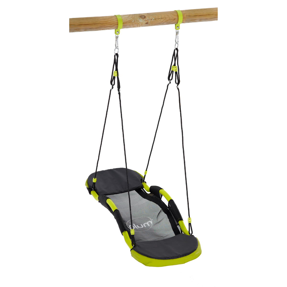 Plum Premium Spider Monkey Wooden Swing Set with Glide Nest Swing