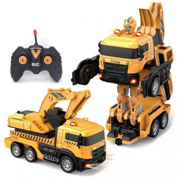 2.4G Light & Sound Transforming Excavator Robot Remote Control