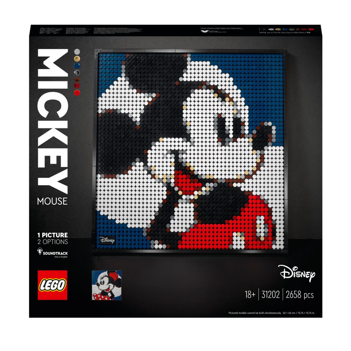 LEGO Art Disney s Mickey Mouse Poster Set for Adults 31202