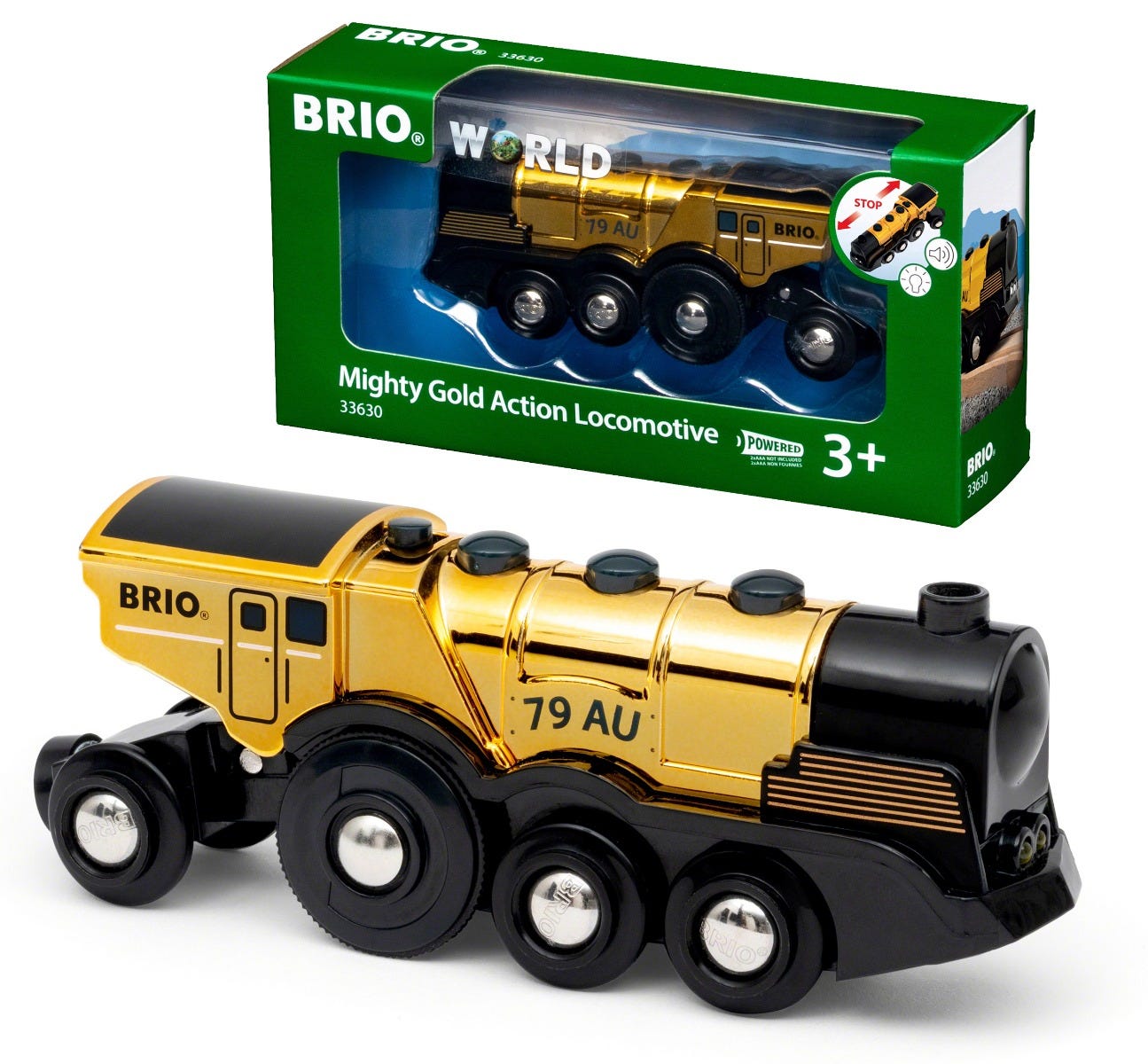 Brio World Mighty Gold Action Locomotive