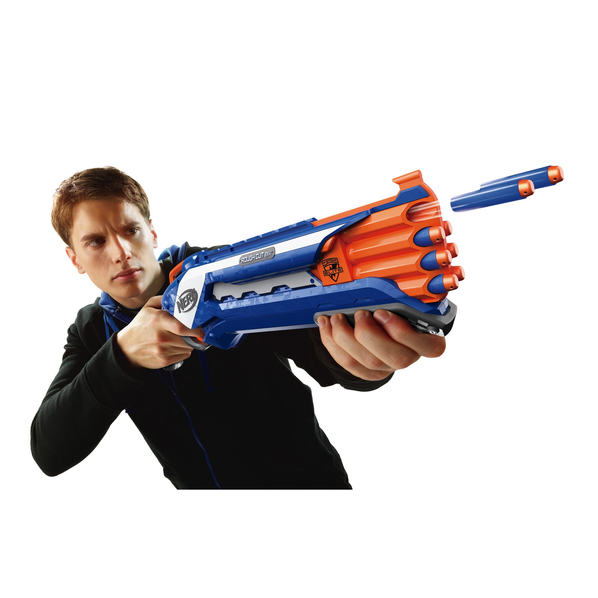 Separación Bandido Interpersonal Nerf N-Strike Elite Rough Cut 2x4