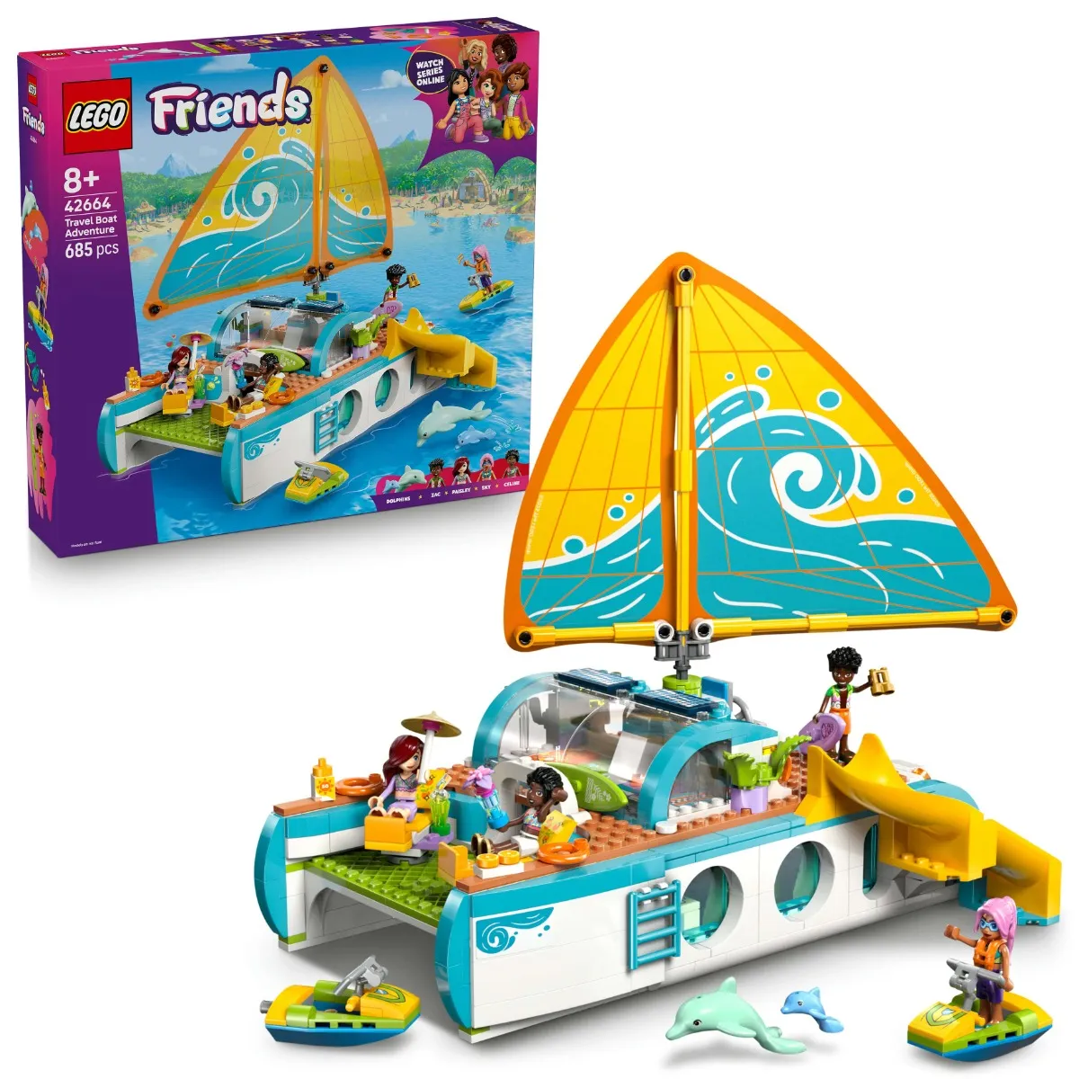 Image of LEGO® Friends Travel Boat Adventure Building Kit Role-Play Toy 42664