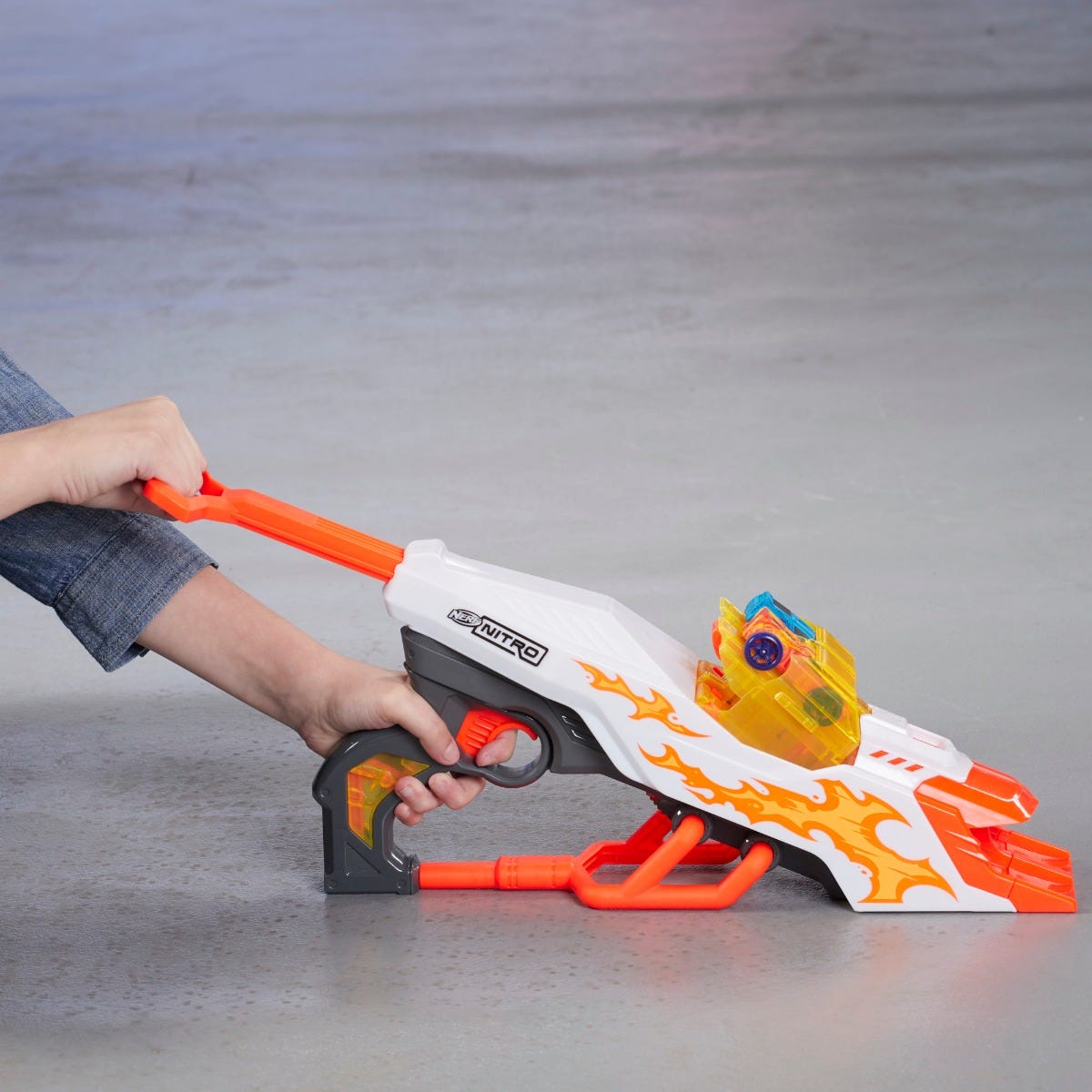 NERF DoubleClutch Inferno NITRO Toy Includes Blaster 4 Foam Body Cars Double R for sale online 