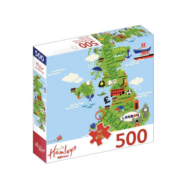 500 Pcs Great Britain Map Puzzle