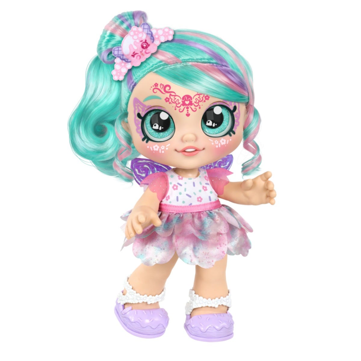 Kindi Kids Dress Up Magic Peppa Mint Pixie Face Paint Reveal Doll