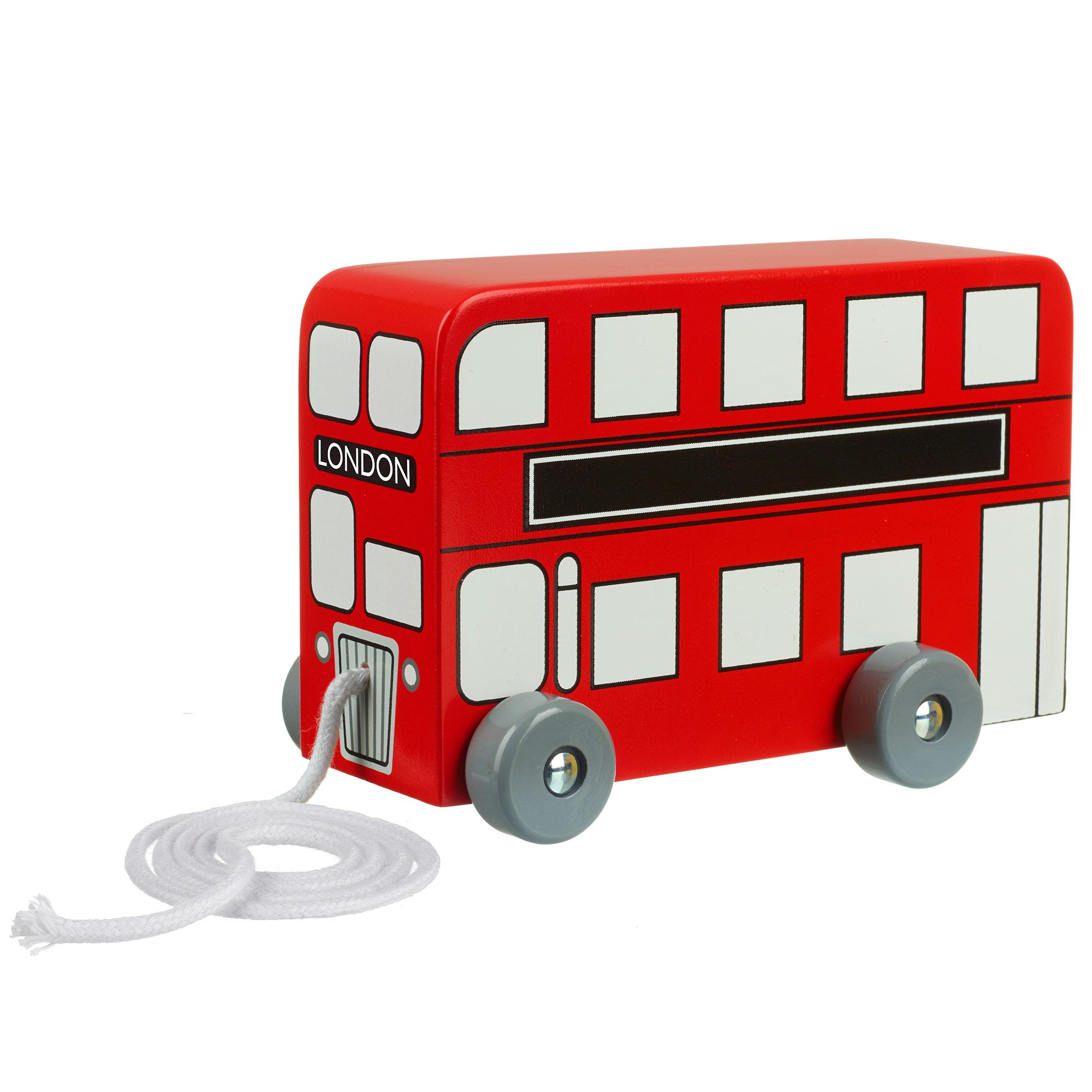 London Bus Pull Along Bus Toy