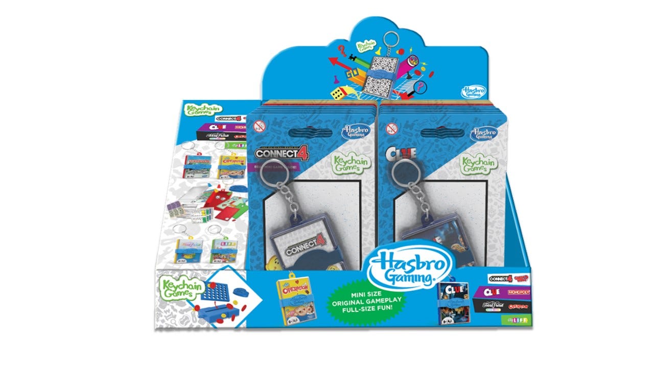 Master Toys ) Us Hasbro Mini Games Asst In Cdu Pk32