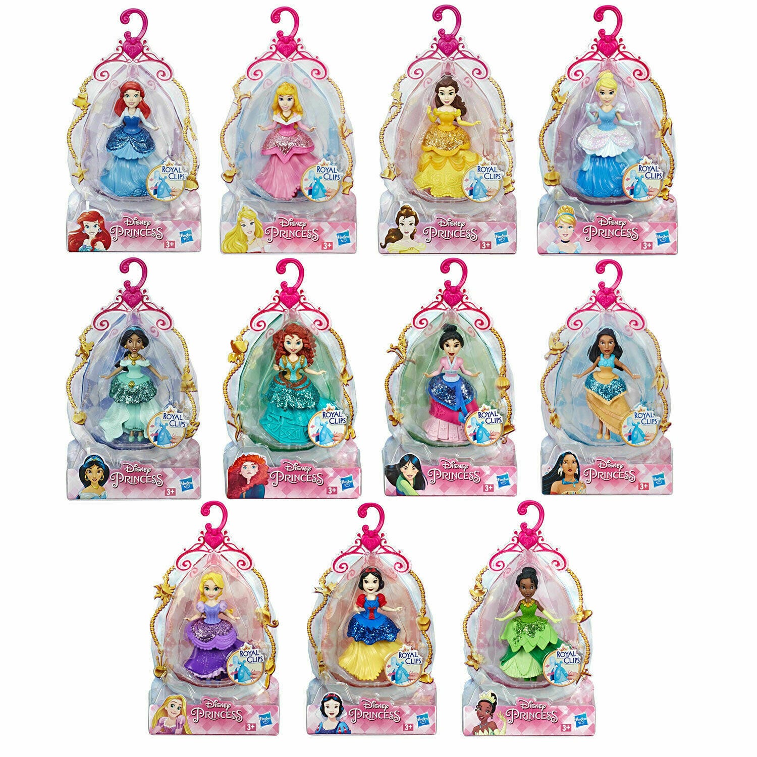 Disney Princess Small Doll with Royal Clips Fashion Assortment