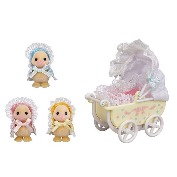 Sylvanain Families Darling Ducklings Baby Carriage