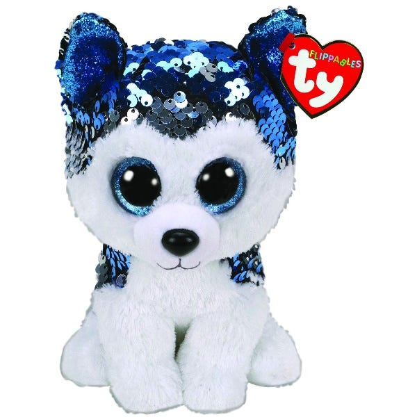 TY Slush Husky Flippable Small