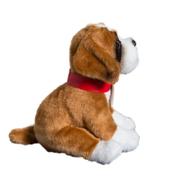Large boxer dog soft toy clearance
