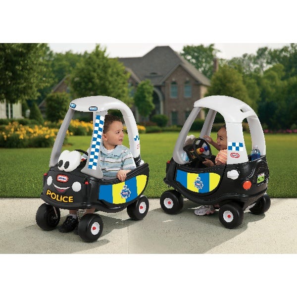 Tikes Patrol Police Car Cozy Coupe