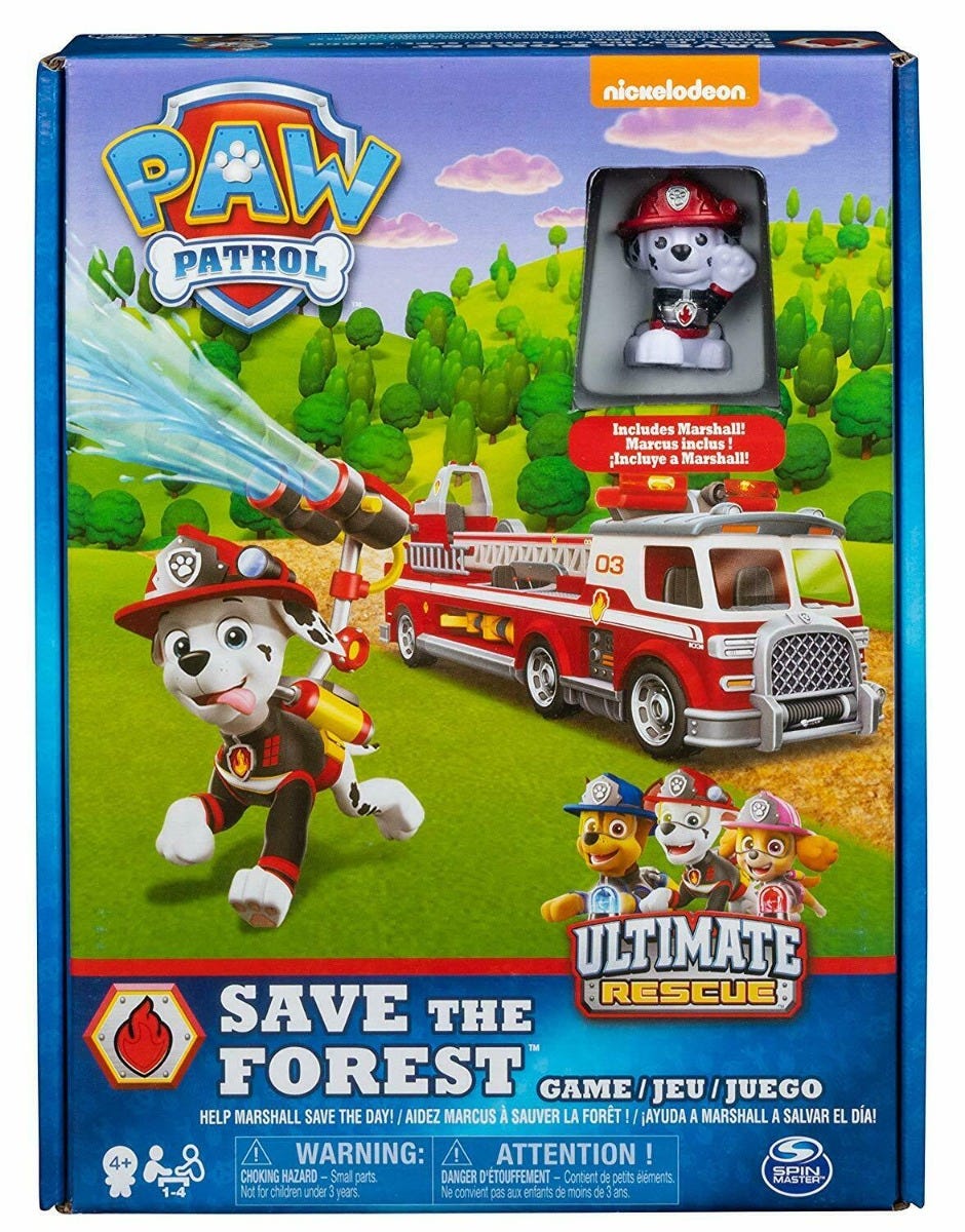 PAW Patrol Save the Forest Family Board Game for Kids Aged 4 and Up