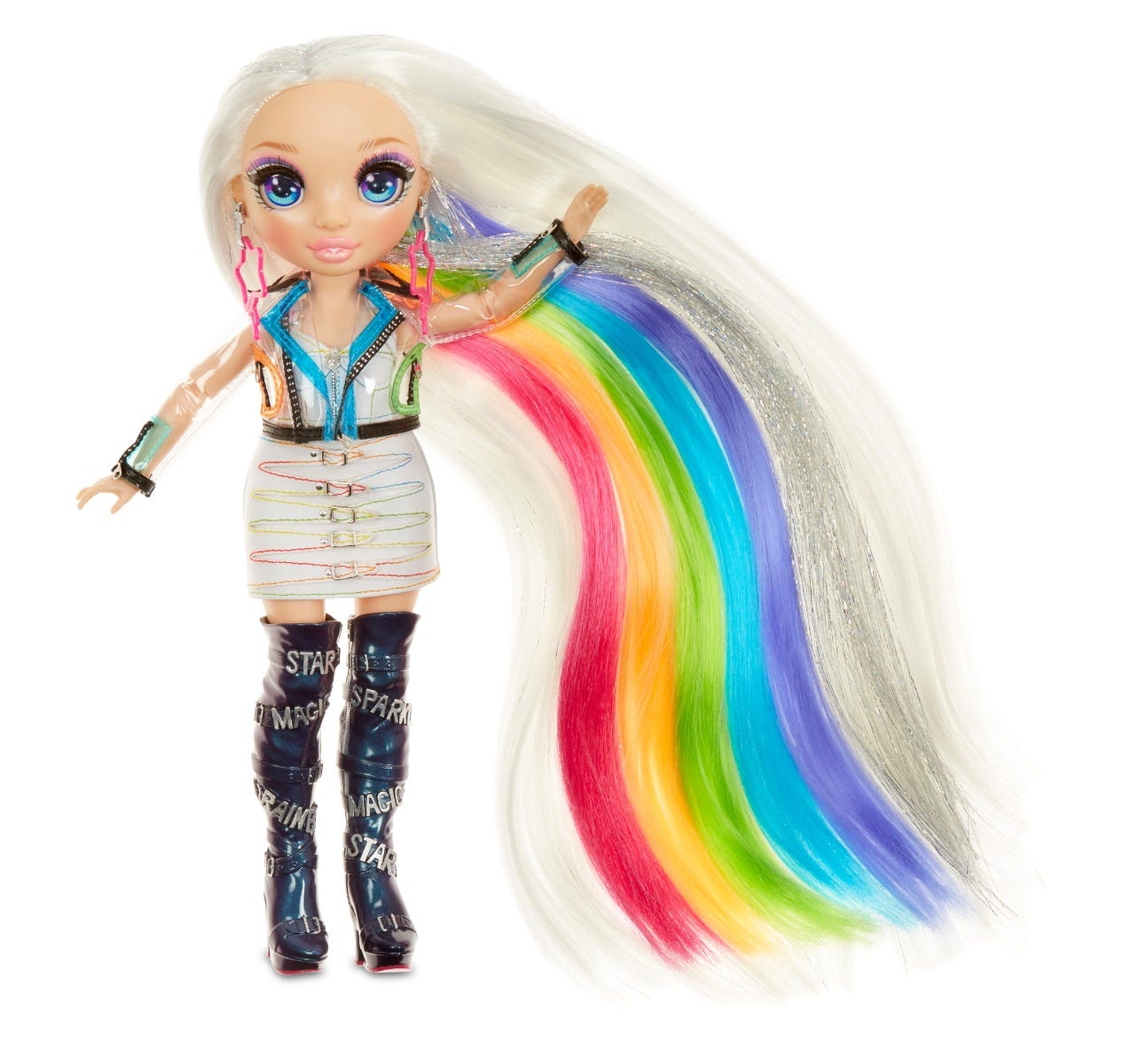 Rainbow High Hair Studio Create Rainbow Hair With Exclusive Doll Extra Long Washable Hair Colour