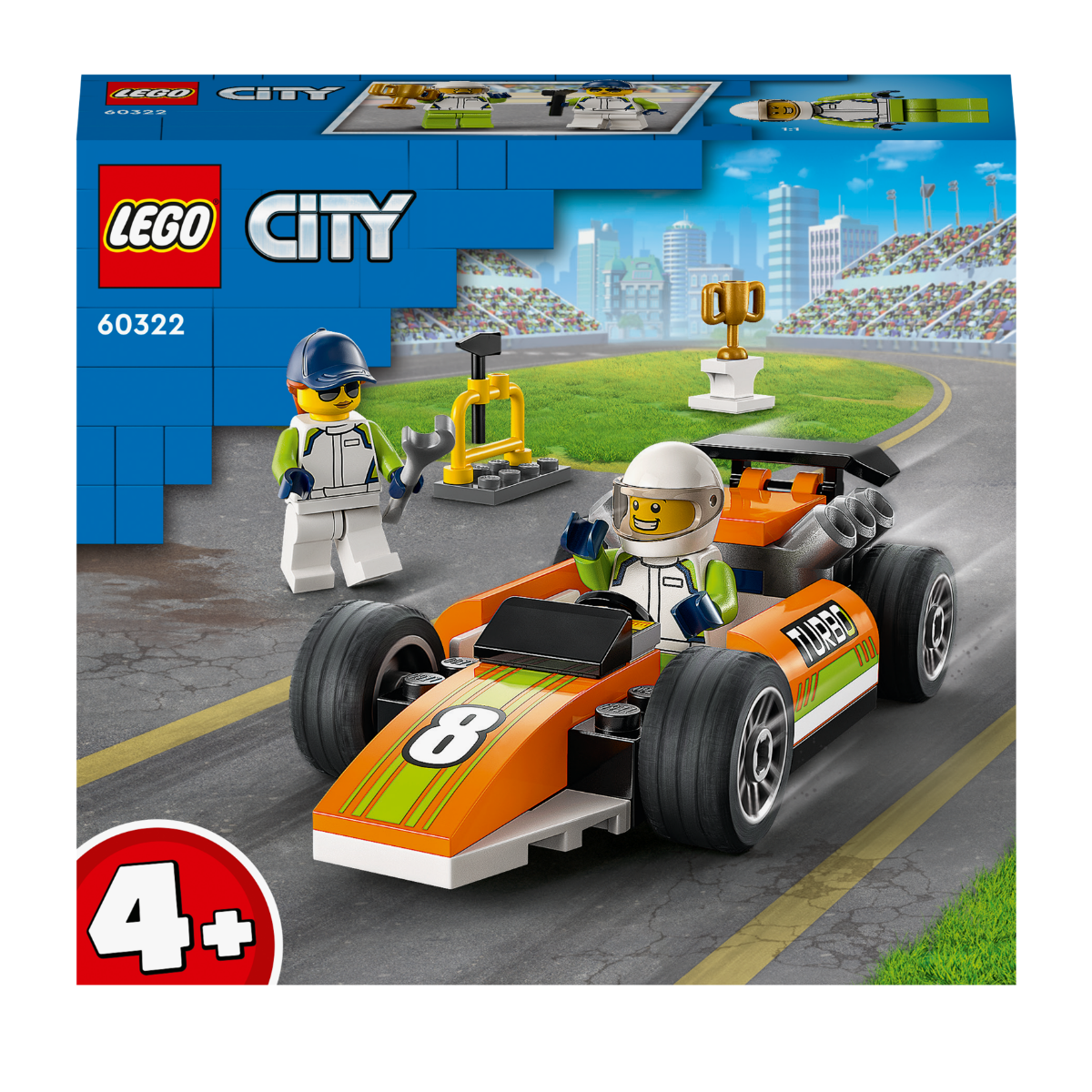 LEGO City Great Vehicles Race Car Toy Building Set 60322