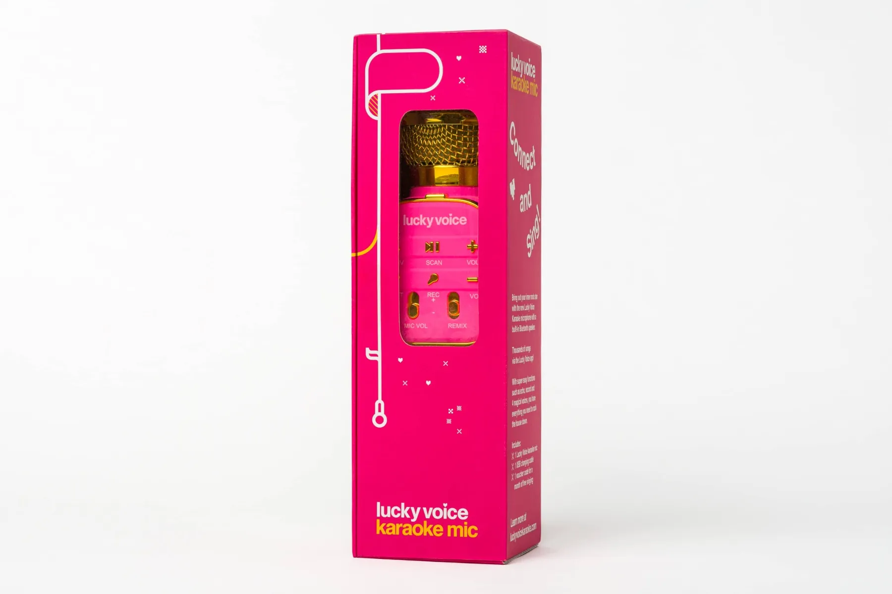 Image of Pink Bluetooth Microphone