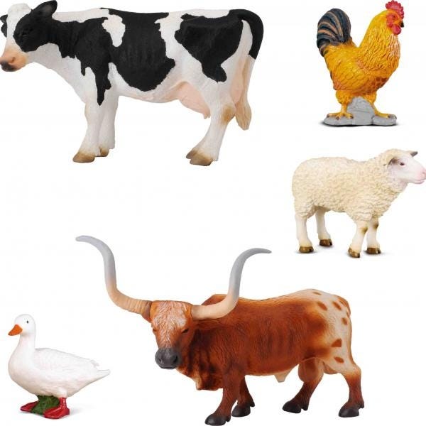 Farm Life Animals Box Set 5Pcs