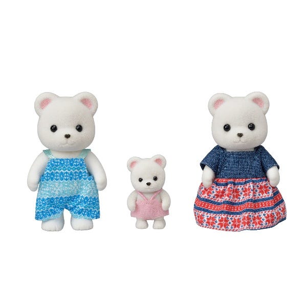 Sylvanian Families Polar Bear Family