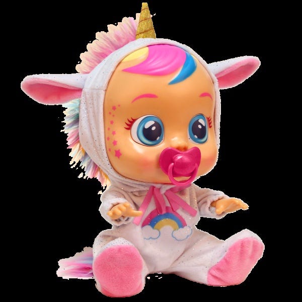 Cry baby unicorn doll on sale
