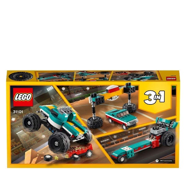 LEGO Creator 3in1 Monster Truck Demolition Car Toy 31101