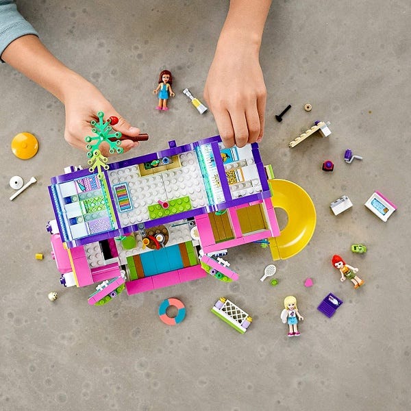 LEGO Friends Friendship Bus Toy with Swim Pool 41395