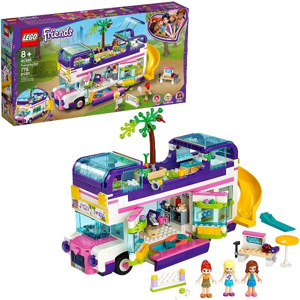 LEGO Friends Friendship Bus Toy with Swim Pool 41395