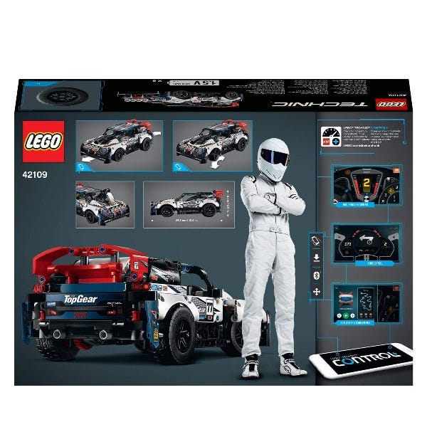 LEGO Technic App Controlled Top Gear Rally Car RC Toy 42109
