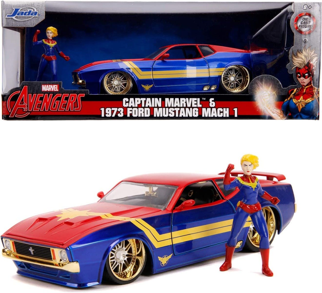 Marvel Captain Marvel Ford Mustang 1:24