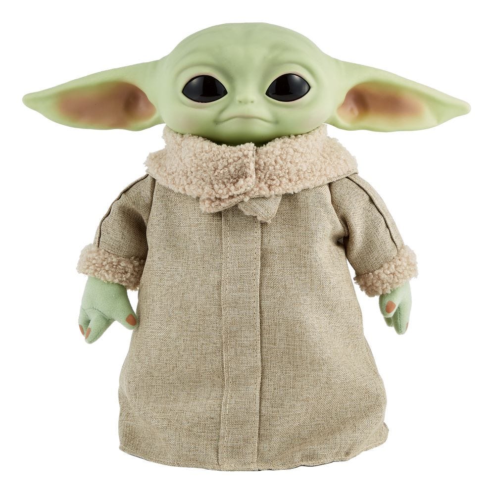 Star Wars Mandalorian The Child Baby Yoda 11-Inch Plush Doll