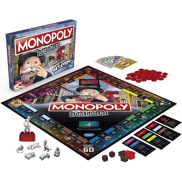 Monopoly For Sore Losers Board Game