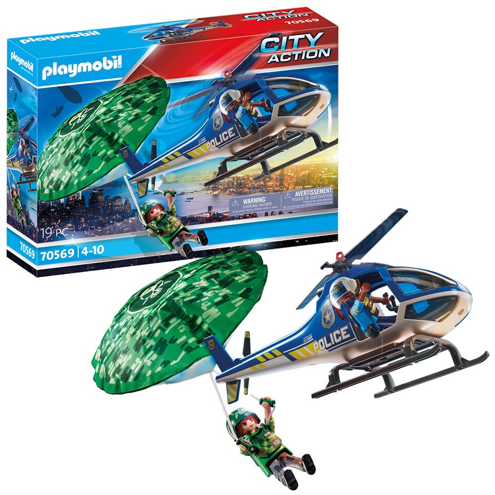 Playmobil 70569 City Action Police Parachute Search