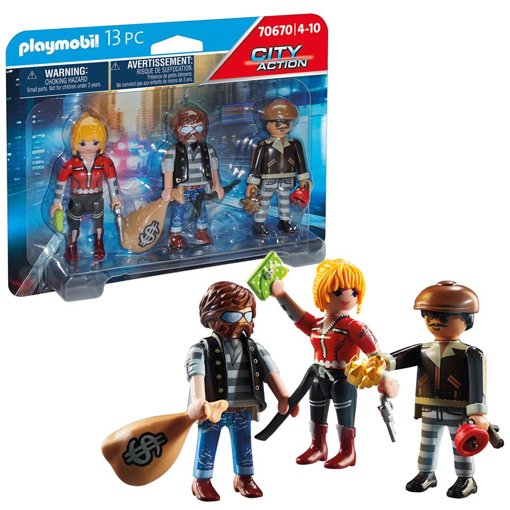 Playmobil 70670 City Action Police Thief Figure Set
