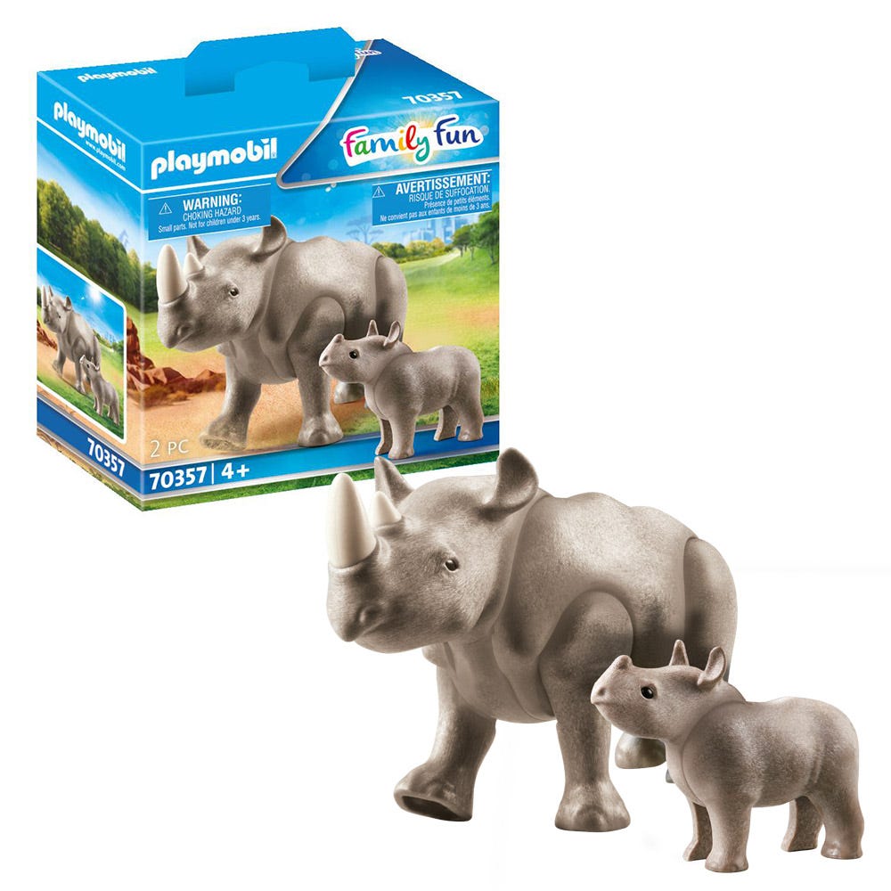 Playmobil 70357 Family Fun Rhino with Calf