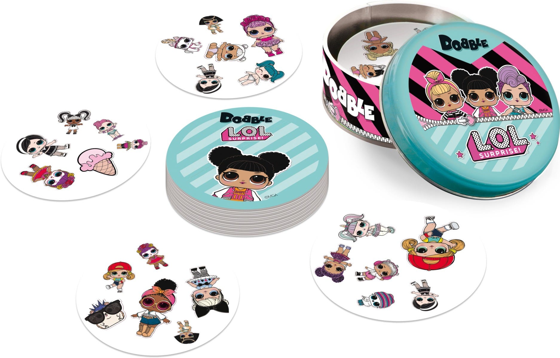 Dobble LOL Surprise Sleeved Card Game 