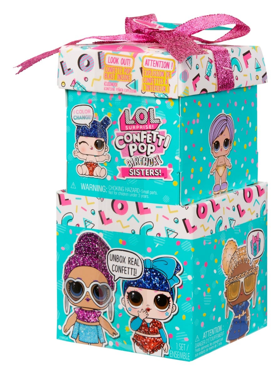 L.O.L. Surprise Confetti Pop Birthday Sisters In Pdq
