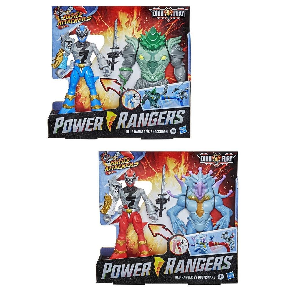 Power Rangers Dino Fury Battle Attacker 2 Pack Assortment