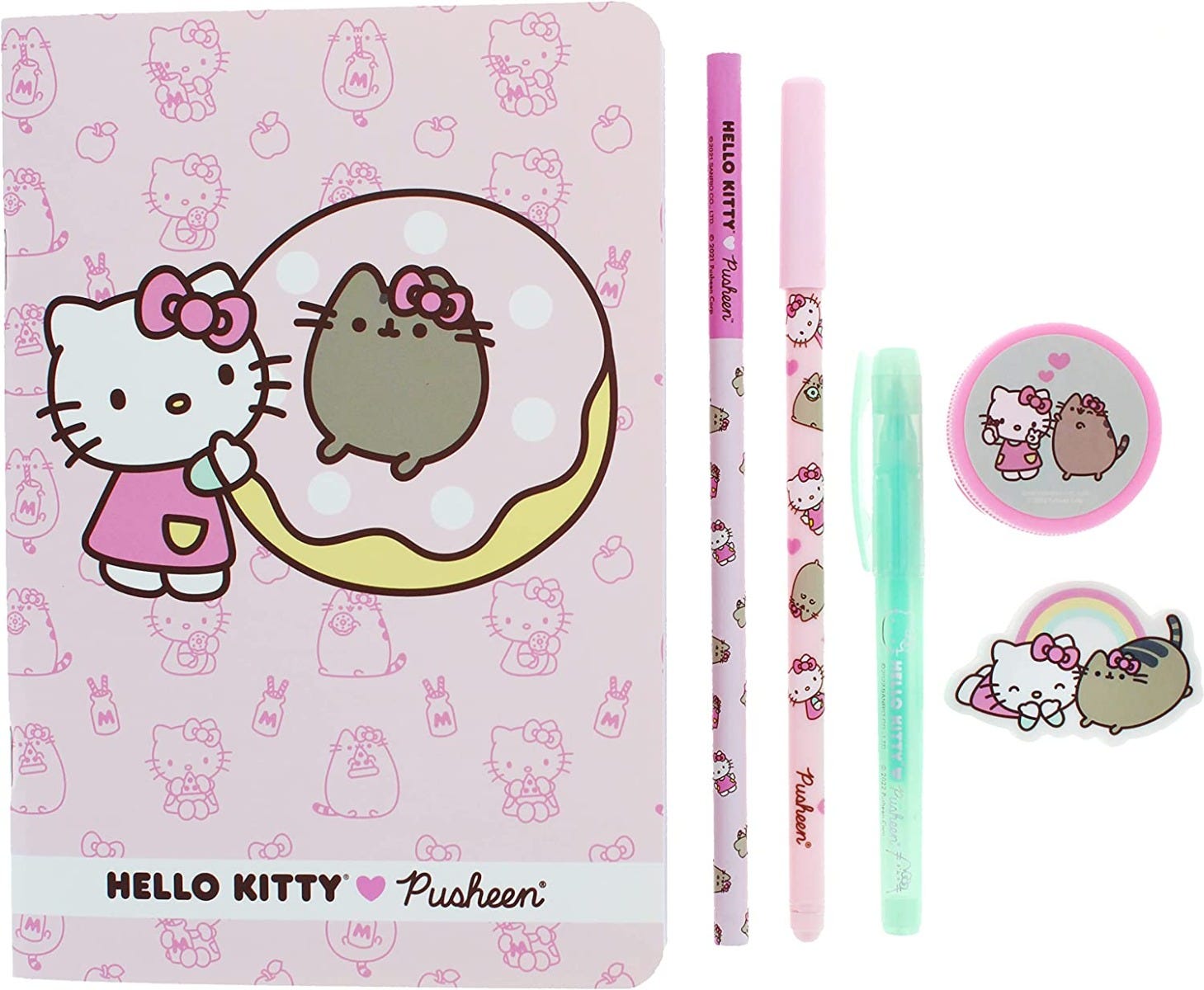 Hello Kitty X Pusheen Stationery Set