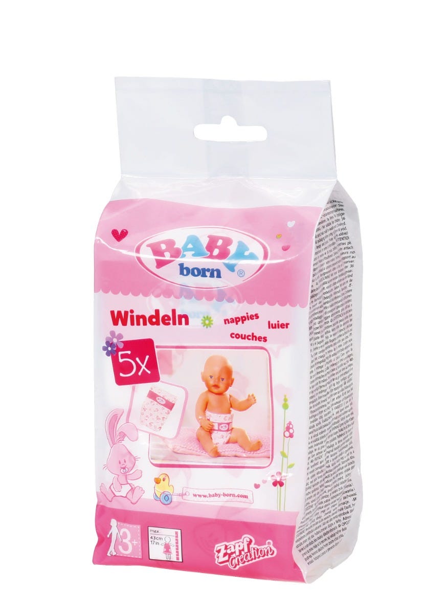 Baby Born Nappies 5 Pack 
