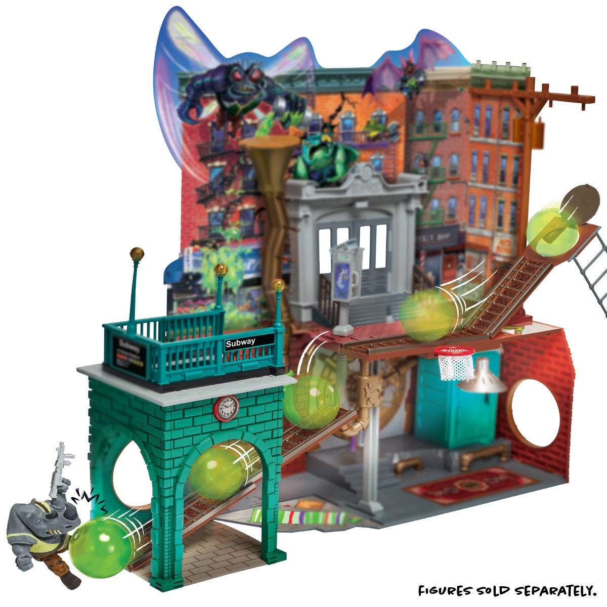 Ninja turtles epic sewer lair playset shop