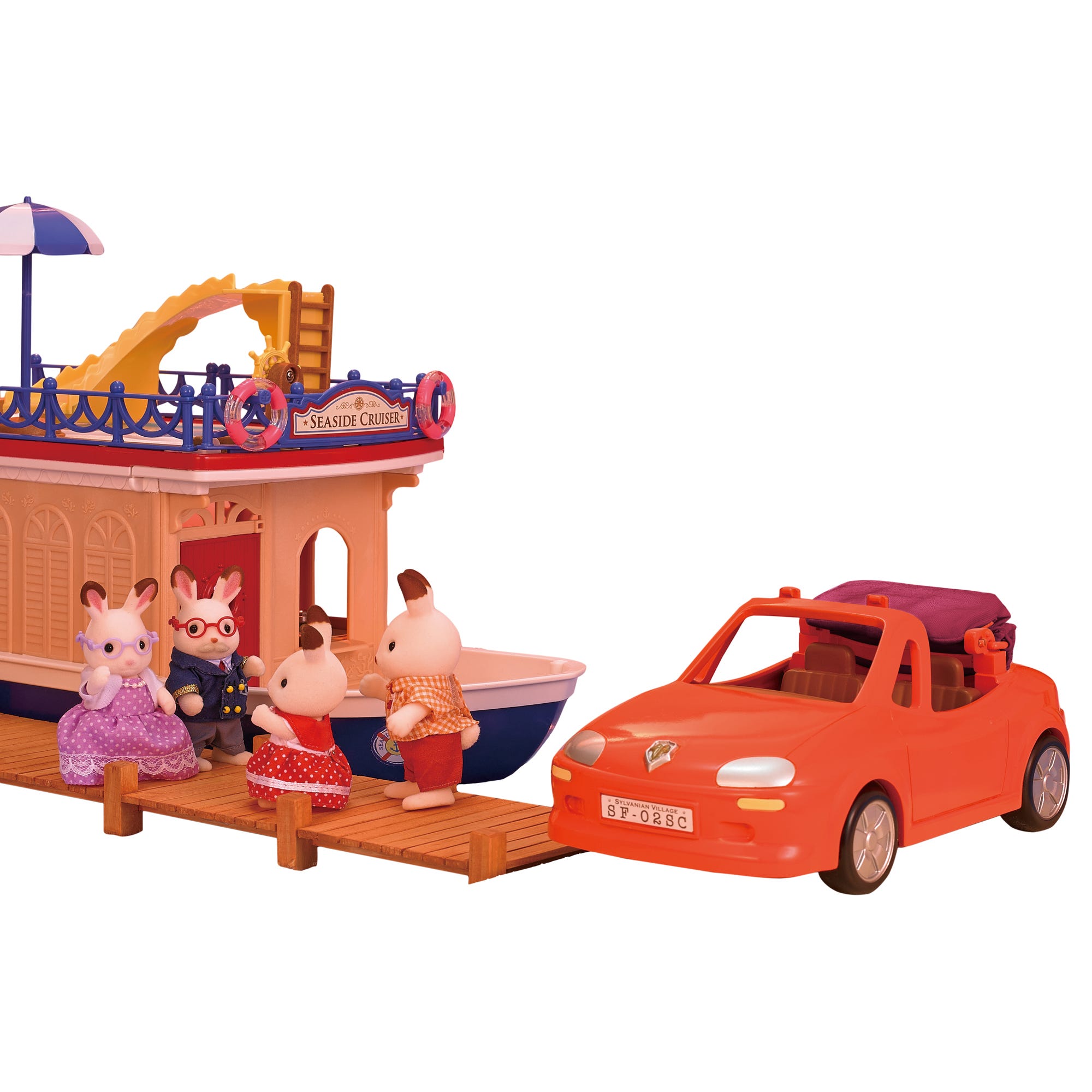 Calico critters convertible goign car